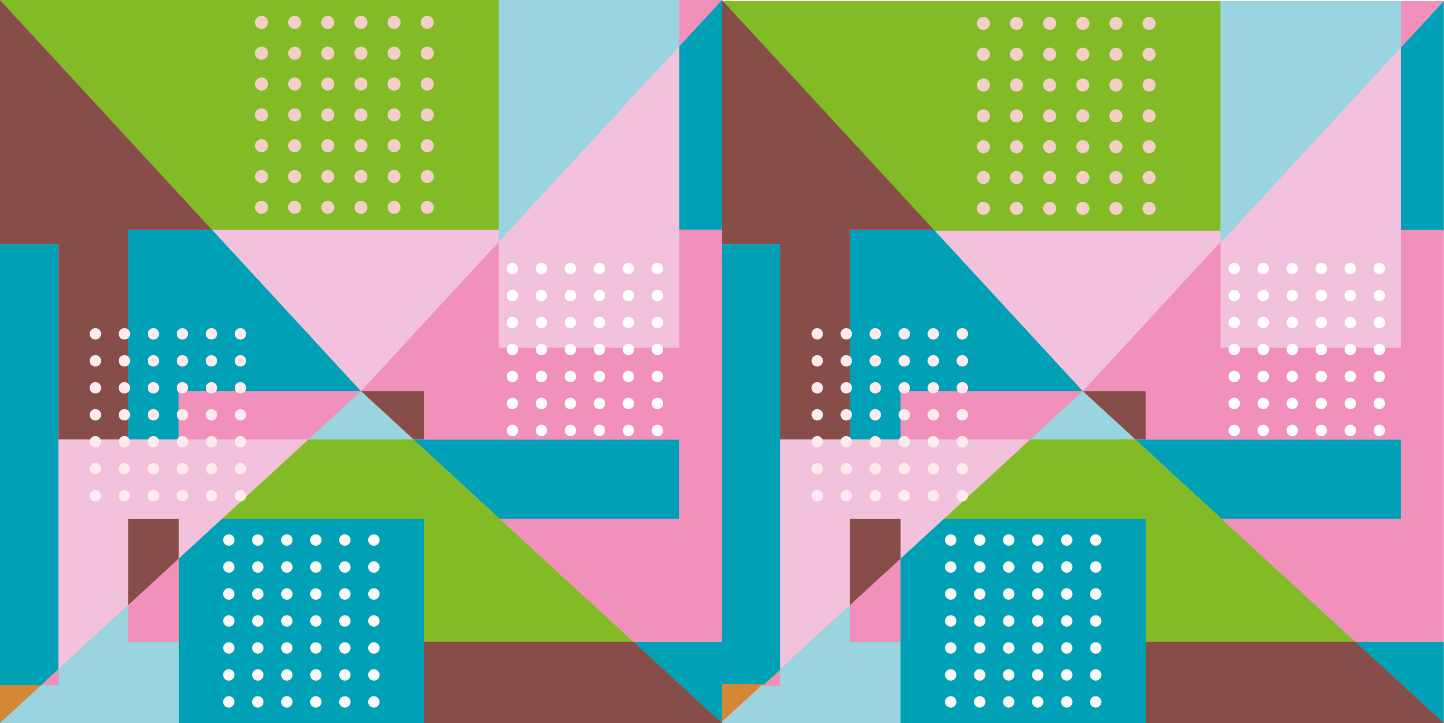 Geometriske vinyl tæppe i pastel geometrisk mønster - TenStickers