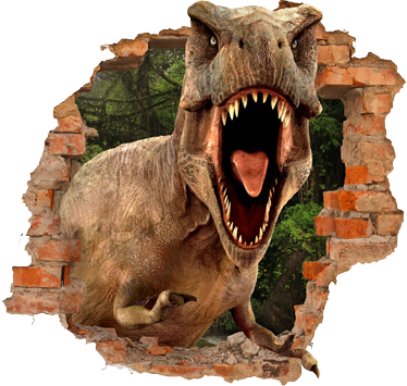 Tæppe til børneværelse 3d t-rex - TenStickers