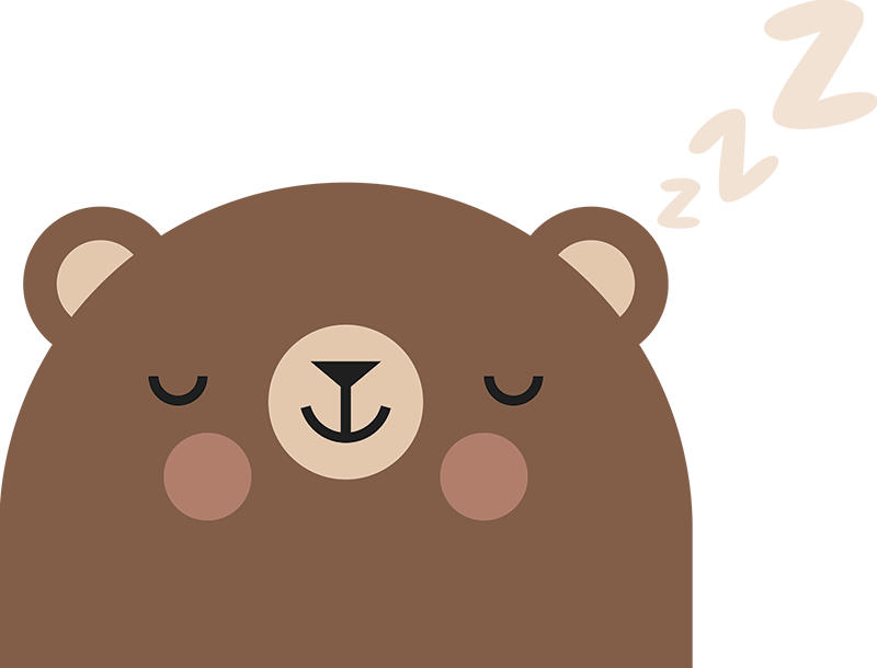 Tæppe til børneværelse bamse til børneseng - TenStickers