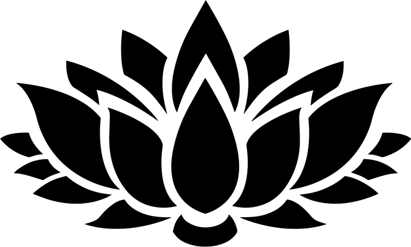 Vinyltæppe til soveværelse lotus enkel - TenStickers
