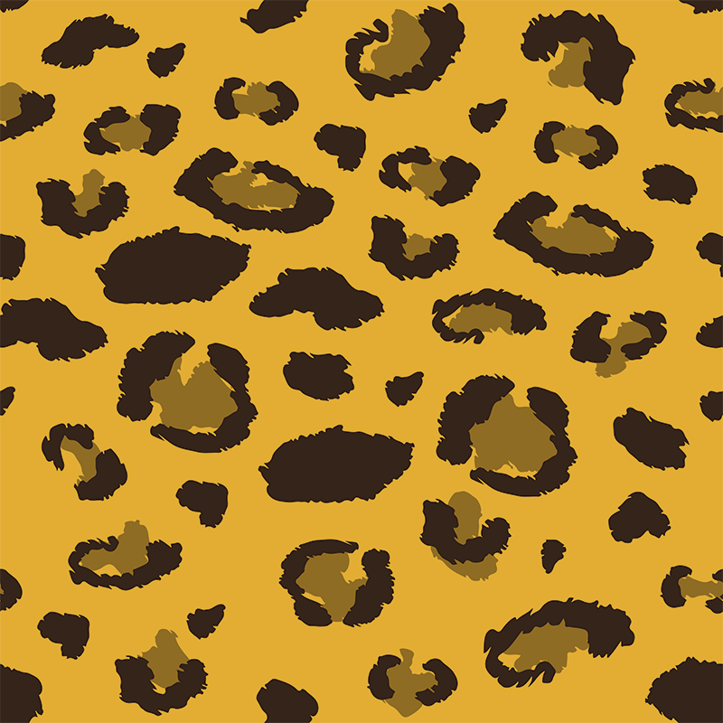 Vinyltæppe til soveværelse med leopardmønster - TenStickers