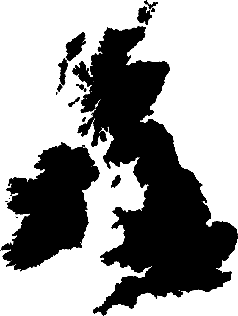 Verdenskort vinyl tæppe ensfarvet england - TenStickers