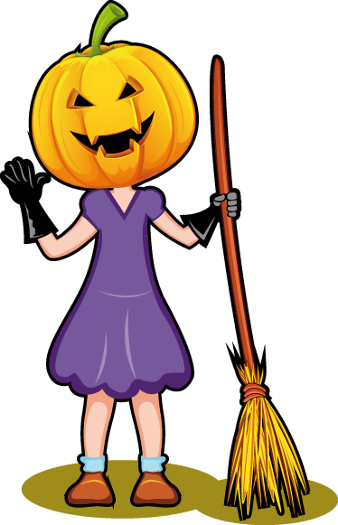 Tæppe til børneværelse med halloween illustration - TenStickers