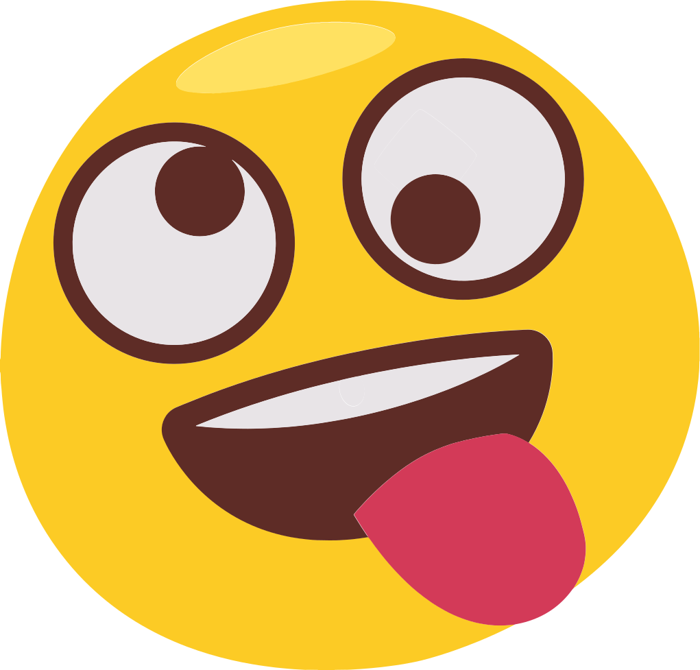 Tæppe til børneværelse med legesyge emoji ansigt - TenStickers