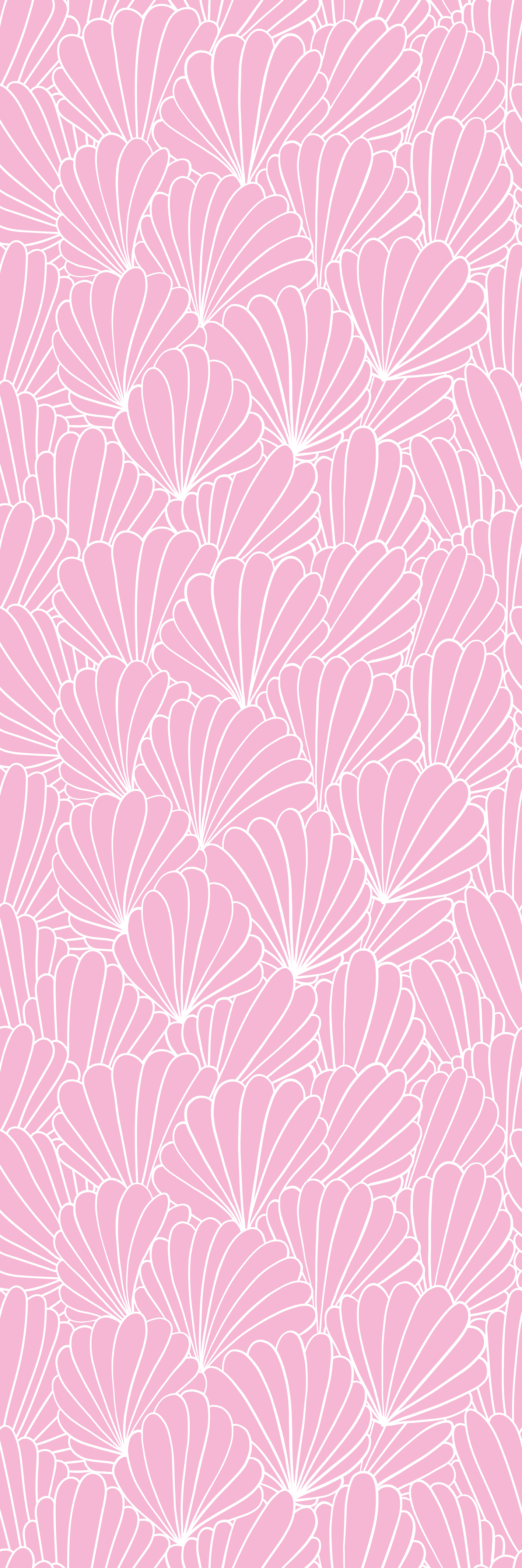 Vinyl tæppe til badeværelset kawaii stil pink muslinger - TenStickers