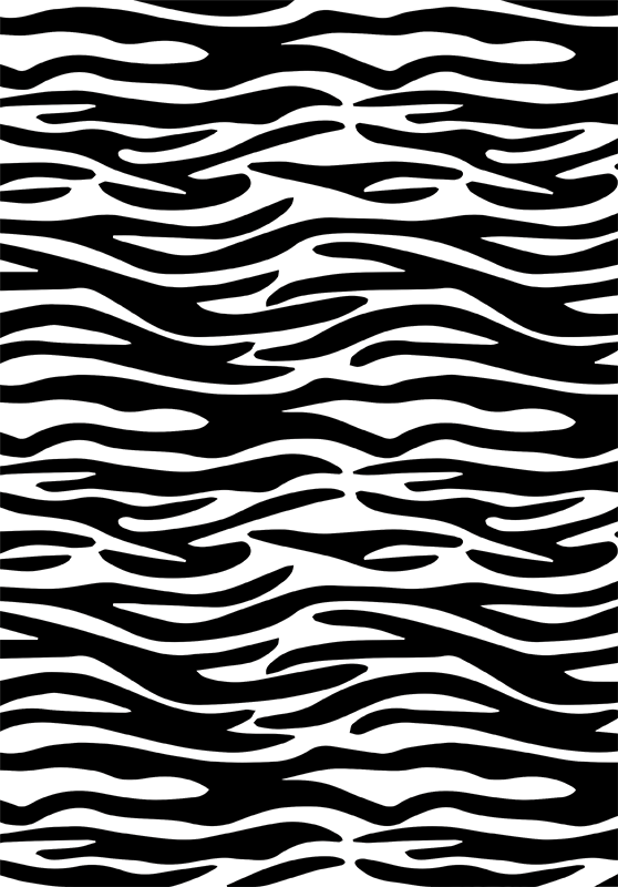 Vinyl tæppe til badeværelset zebra dyreprint - TenStickers