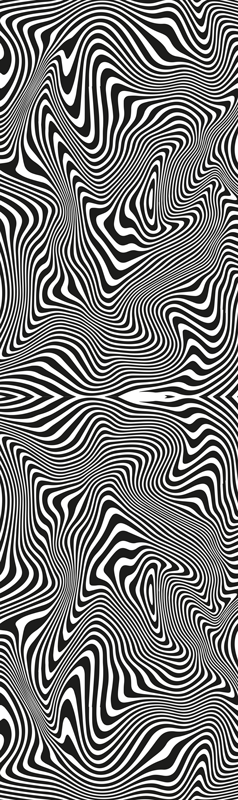 Vinyl tæppe til badeværelset zebra 3d effekt - TenStickers