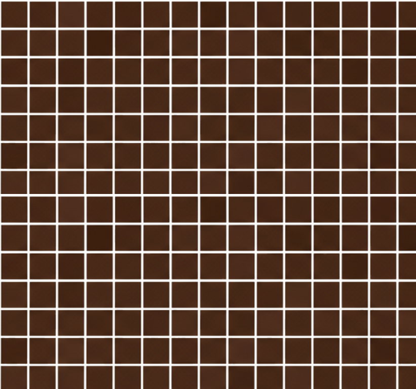 Vinyl tæppe til badeværelset mini chokoladebrune mosaikker - TenStickers