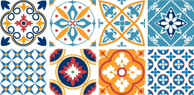 Køkken tæpper sevrinia azulejos cementfliser - TenStickers