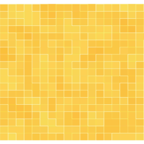 Køkken tæpper med detaljeret guldfarvet mosaik - TenStickers