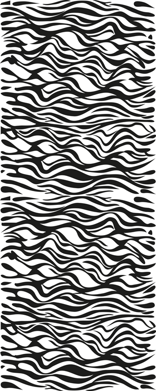 Køkken tæpper zebra baggrund køleskab - TenStickers