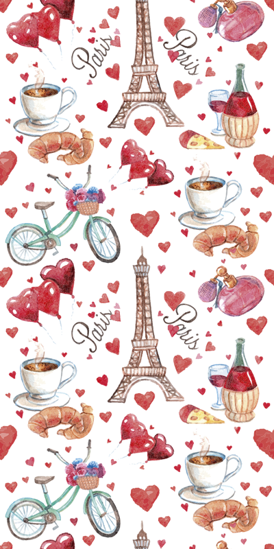 Køkken tæpper elsker paris - TenStickers