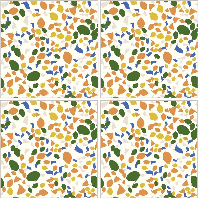 Køkken tæpper piastrelle terrazzo - TenStickers
