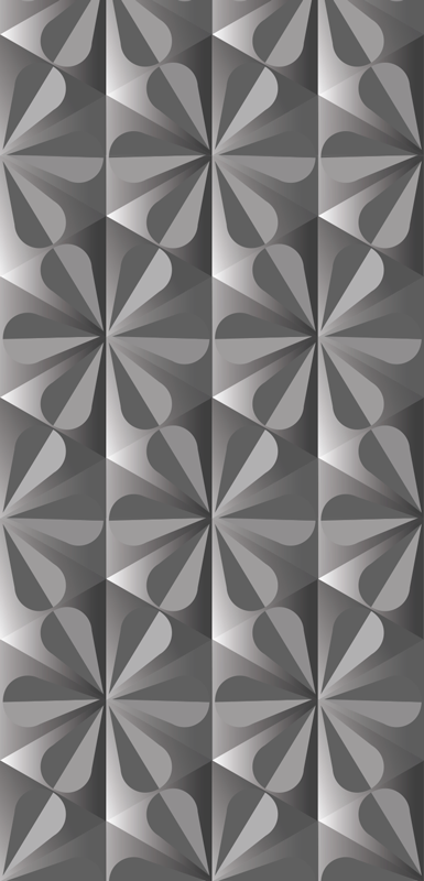 Køkken tæpper med vintage geometrisk blomstermønster - TenStickers