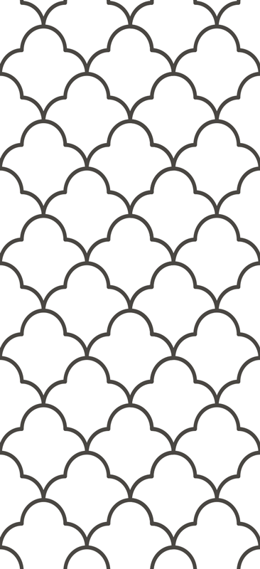 Køkken tæpper med geometrisk marokkansk design - TenStickers