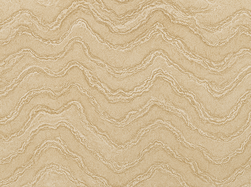 Vinyltæppe til soveværelse i beige og guld marmor effekt - TenStickers