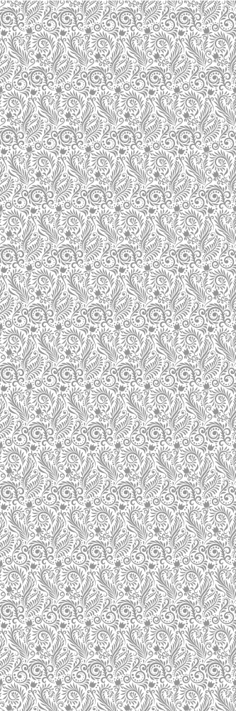 Vinyl tæppe til kontor med ornamentale blomster vintage - TenStickers