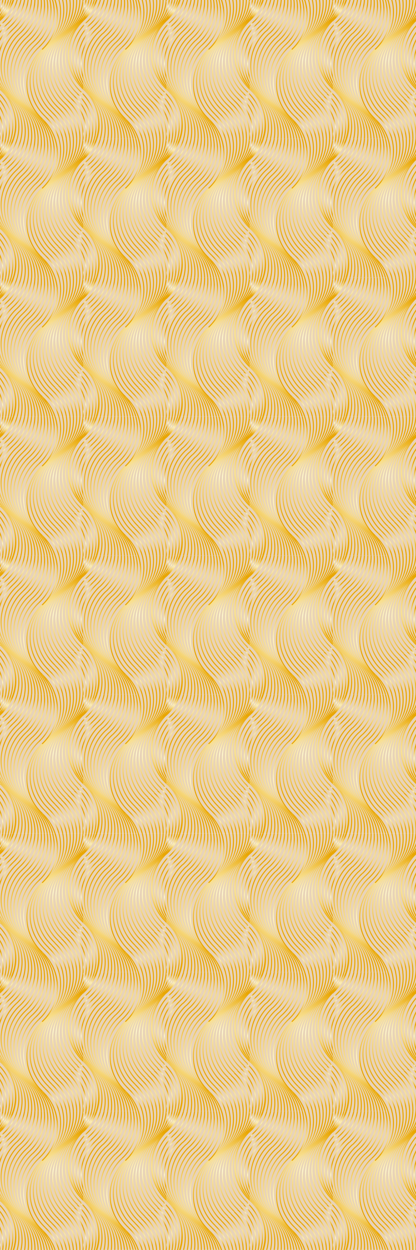 Vinyl tæppe til kontor med guld folie bølge illusion - TenStickers