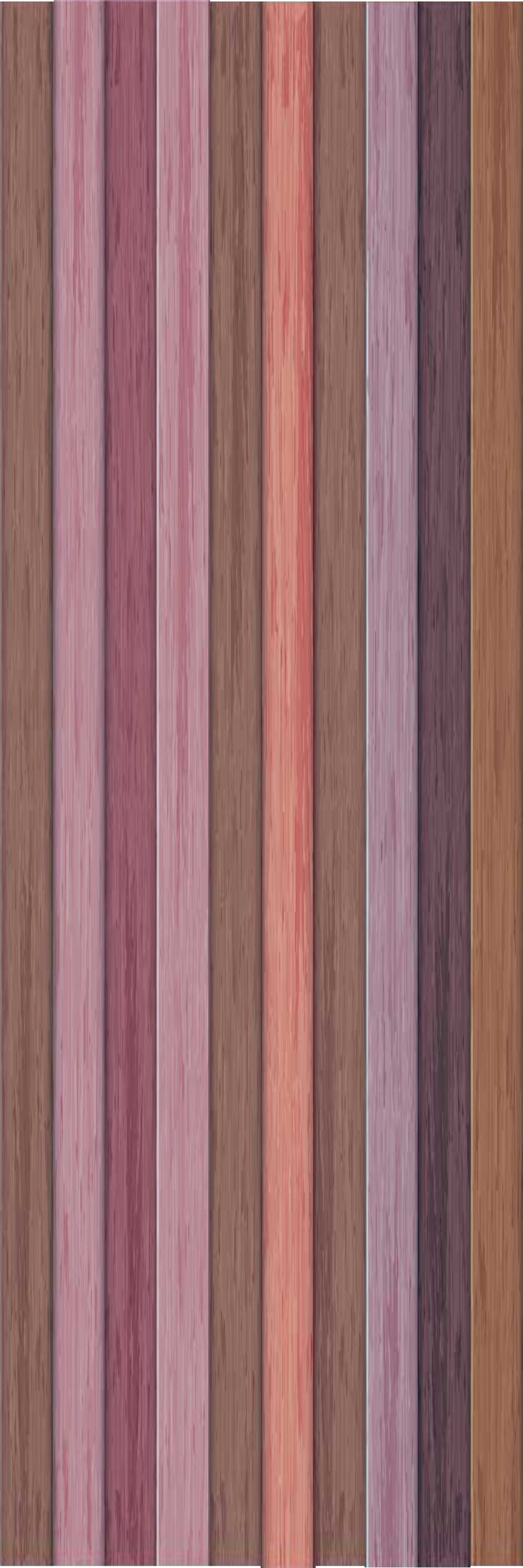 Vinyltæppe til soveværelse i grå og pink trælook - TenStickers