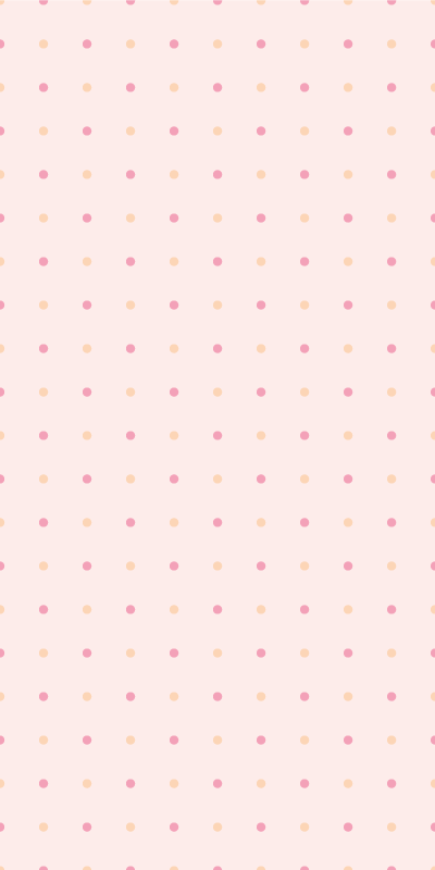 Vinyltæppe til soveværelse dots pink rose - TenStickers