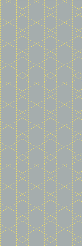 Vinyltæppe til soveværelse pantone origami trekanter - TenStickers