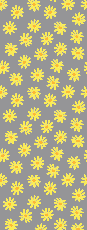 Vinyltæppe til soveværelse i pantone calendula - TenStickers