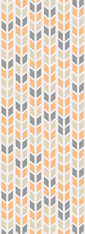 Skandinaviske vinyl tæppe med nordiske geometriske blomster - TenStickers