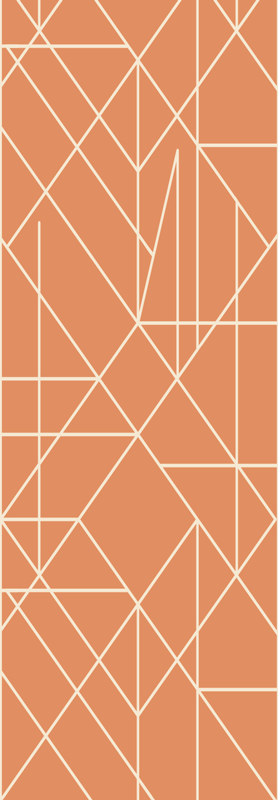 Skandinaviske vinyl tæppe nordisk geometrisk mosaik - TenStickers
