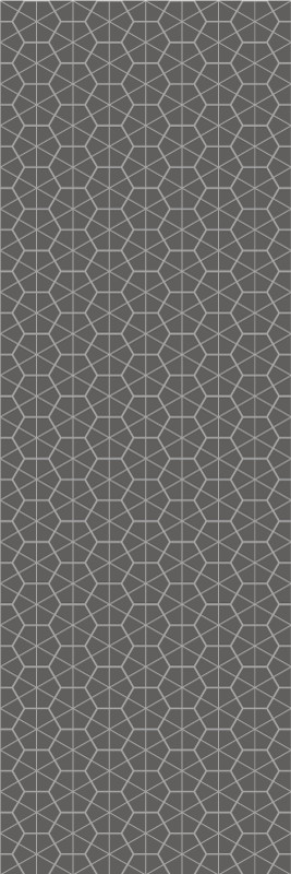 Skandinaviske vinyl tæppe minimalisk hexagon mønster - TenStickers