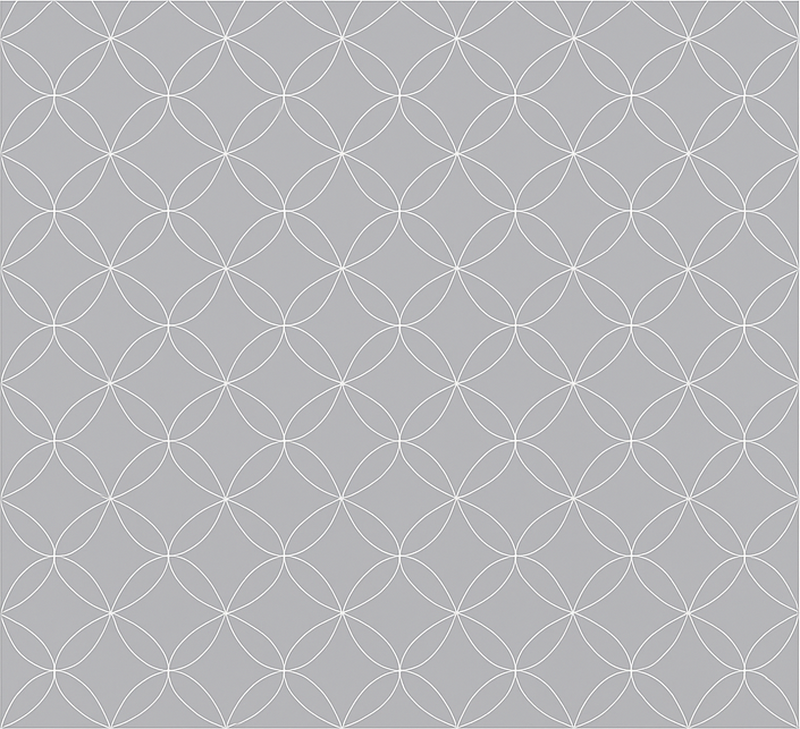 Skandinaviske vinyl tæppe grå geometriske blomster - TenStickers