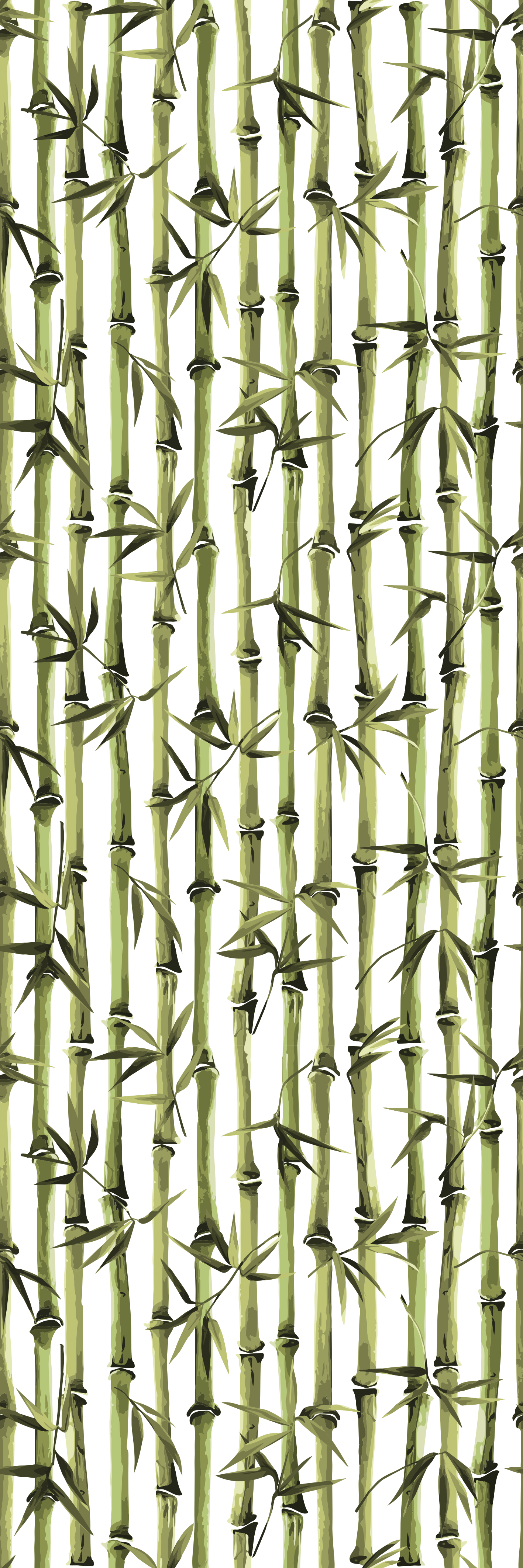Bamboo mønster grene natur vinyl tæppe - TenStickers