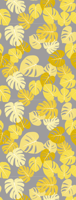 Natur vinyl tæppe pantone monstera leaf - TenStickers