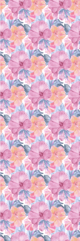 Natur vinyl tæppe watercolour malva - TenStickers
