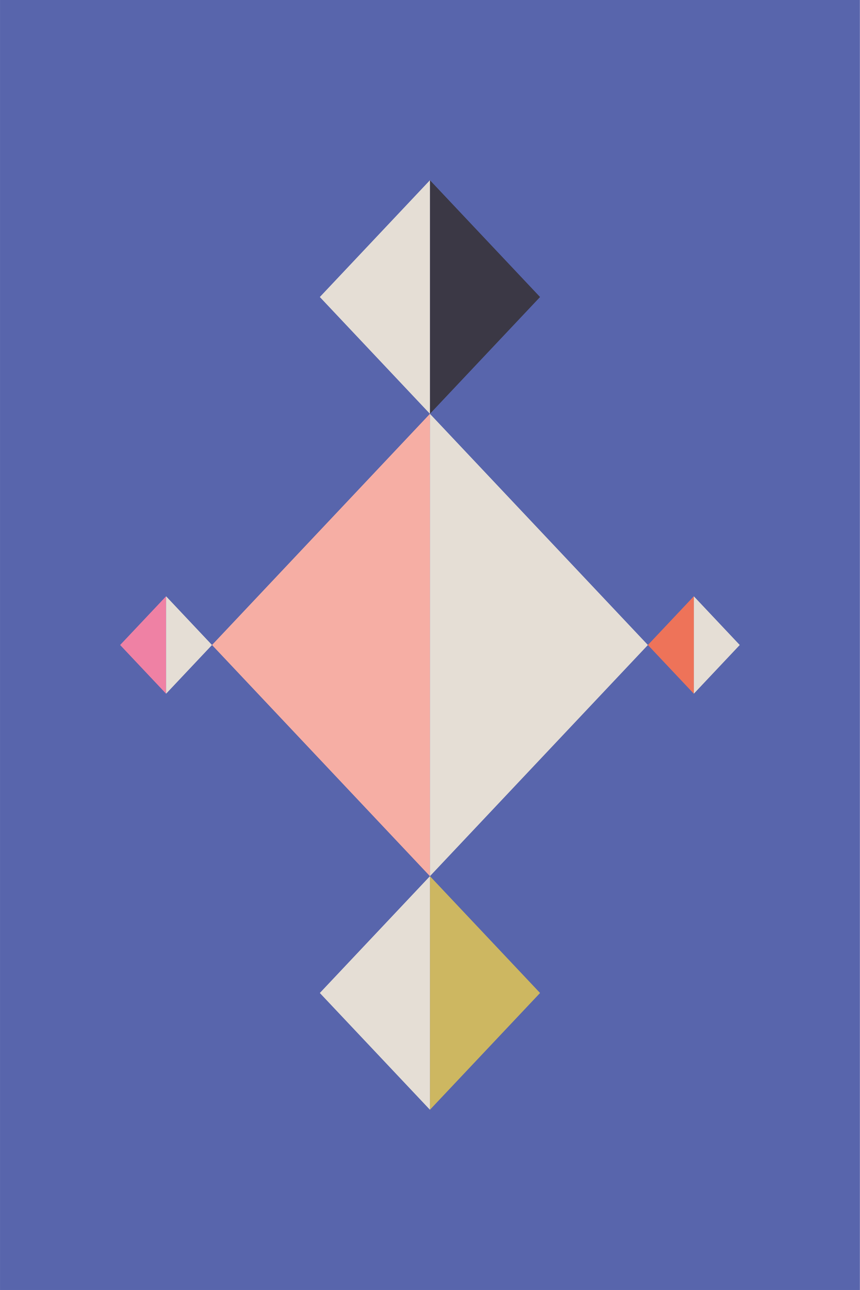 Moderne vinyl tæppe med geometrisk mønsterkunst - TenStickers