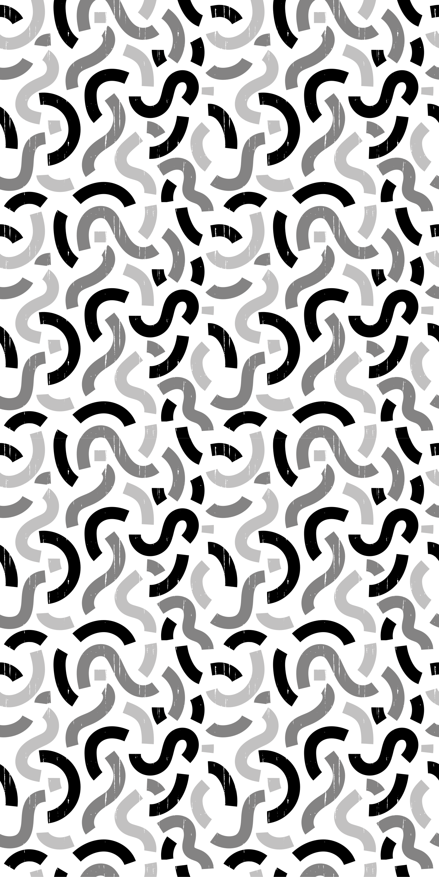 Tekstur vinyl tæppe med mønster i sort og hvid - TenStickers