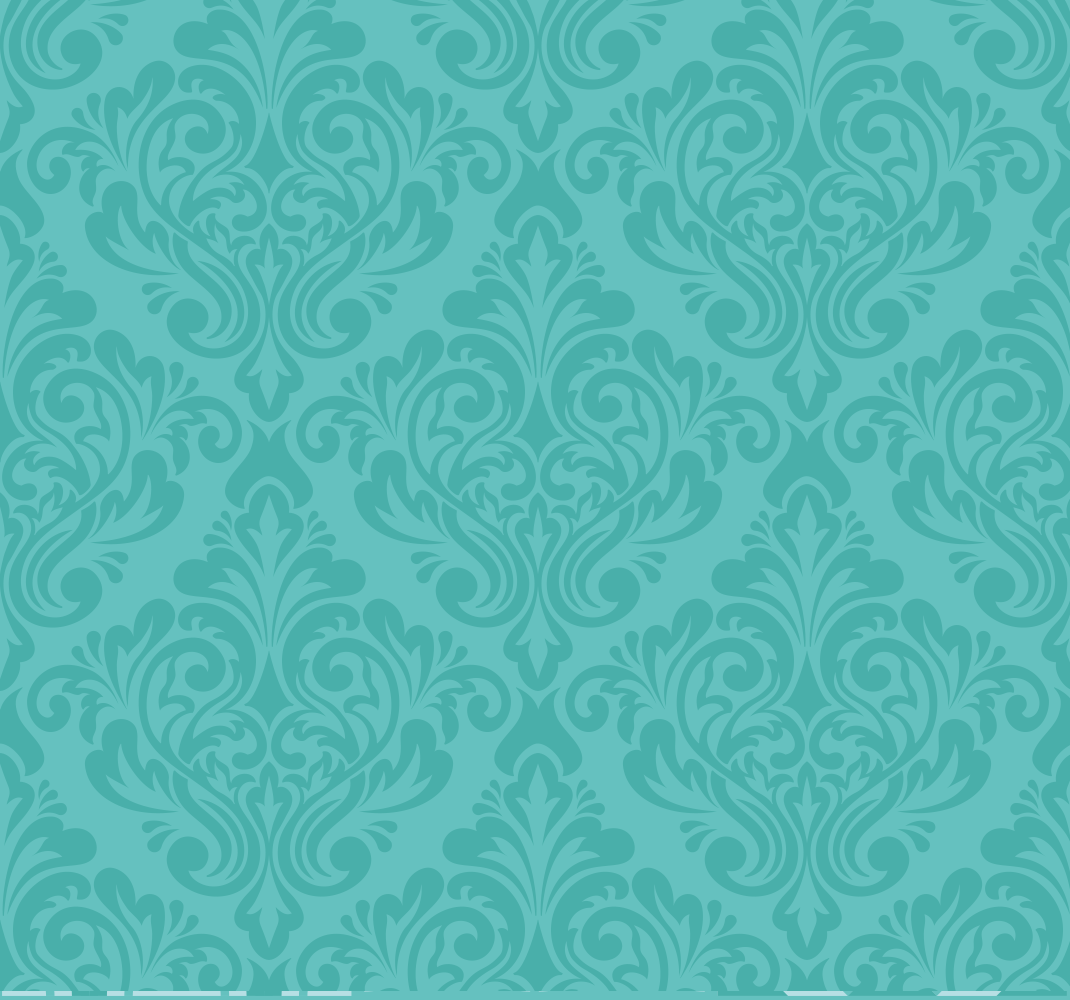 Vintage vinyl tæppe damask mønster - TenStickers