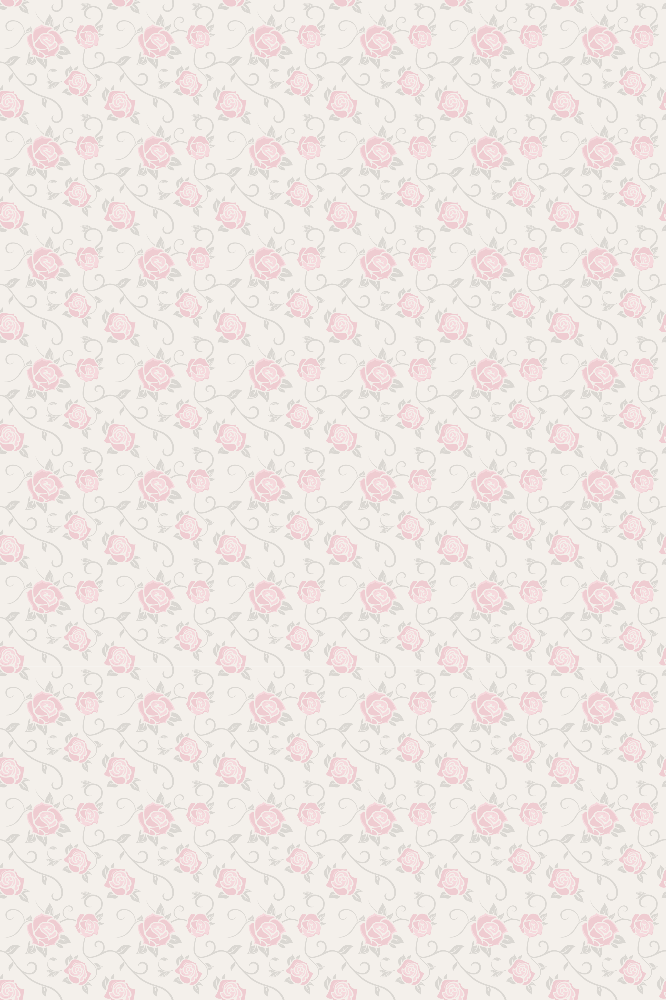 Vintage vinyl tæppe med små blomster i retro stil - TenStickers