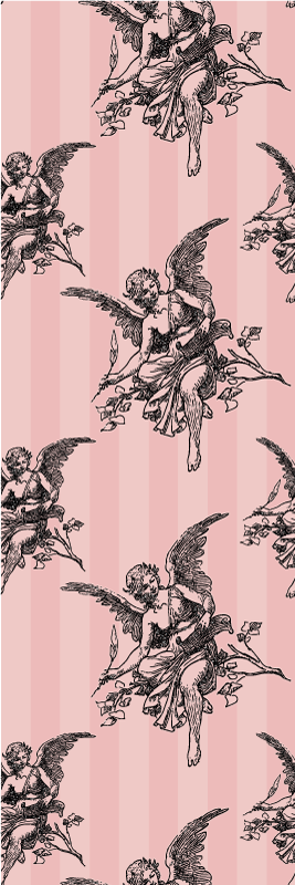 Vintage vinyl tæppe med toile de jouy mønster - TenStickers