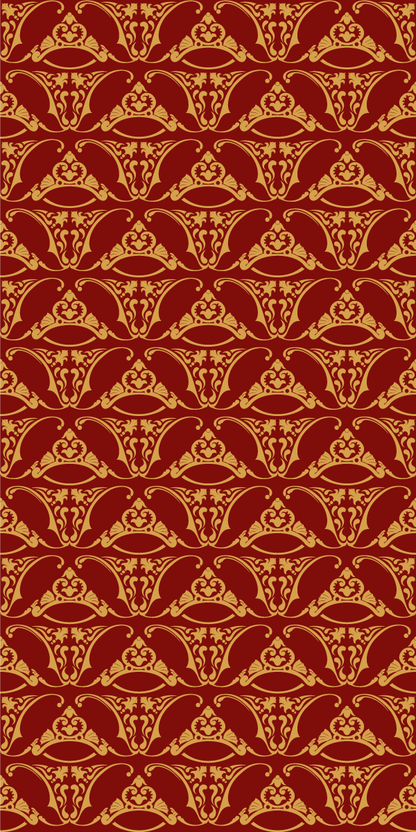 Vintage vinyl tæppe pugin design - TenStickers