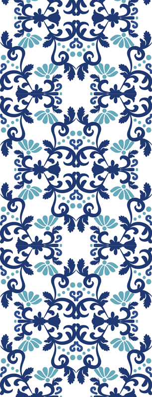 Vintage vinyl tæppe klassisk vintage damask stil - TenStickers