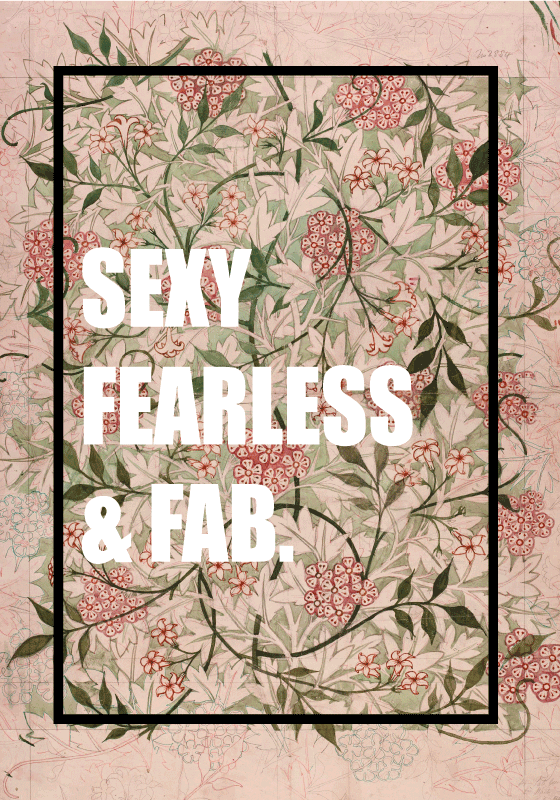 Fearless vinyl tæppe med sætninger - TenStickers