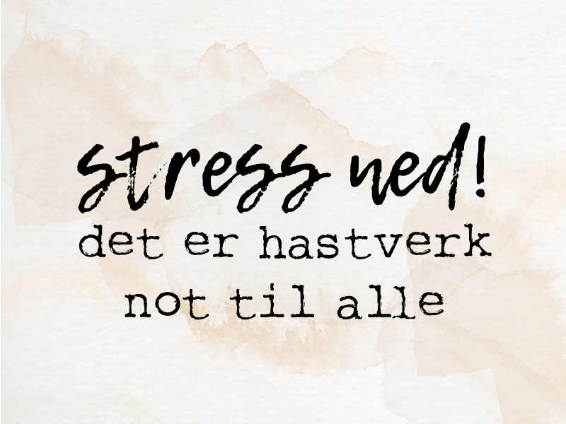 Vinyl tæppe med sætninger stress dernede er nok for alle - TenStickers