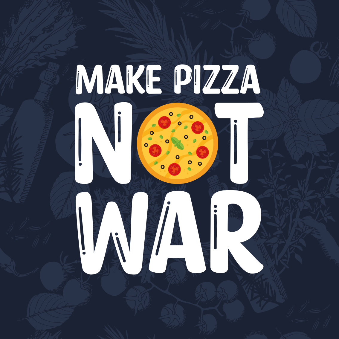 Vinyl tæppe med sjove citater laver pizza - TenStickers