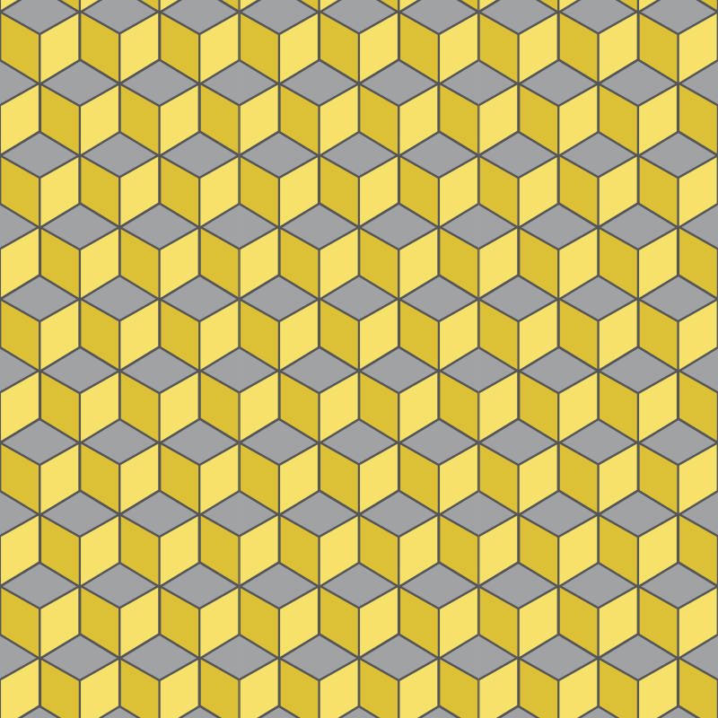 Geometriske vinyl tæppe pantone firkanter - TenStickers