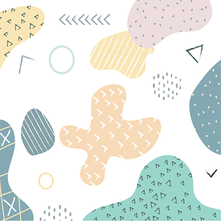 Geometriske vinyl tæppe i grunge geometrisk mønster - TenStickers
