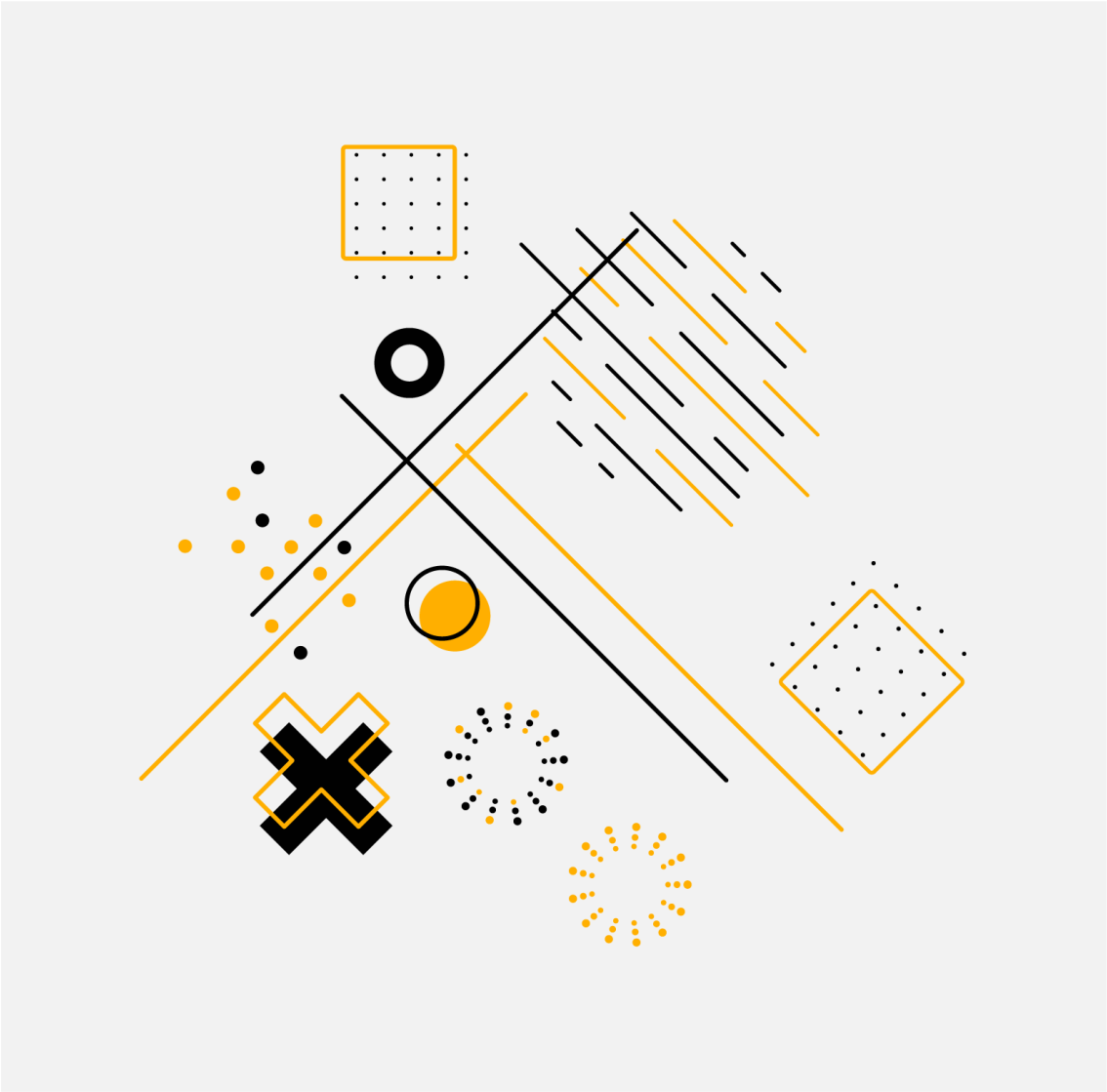 Geometriske vinyl tæppe koncentriske cirkler - TenStickers
