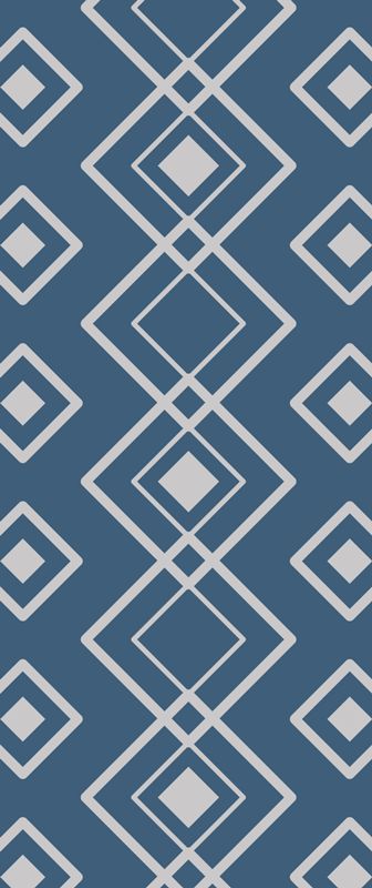Vinyltæppe til gangen superfresco easy navy geometric - TenStickers