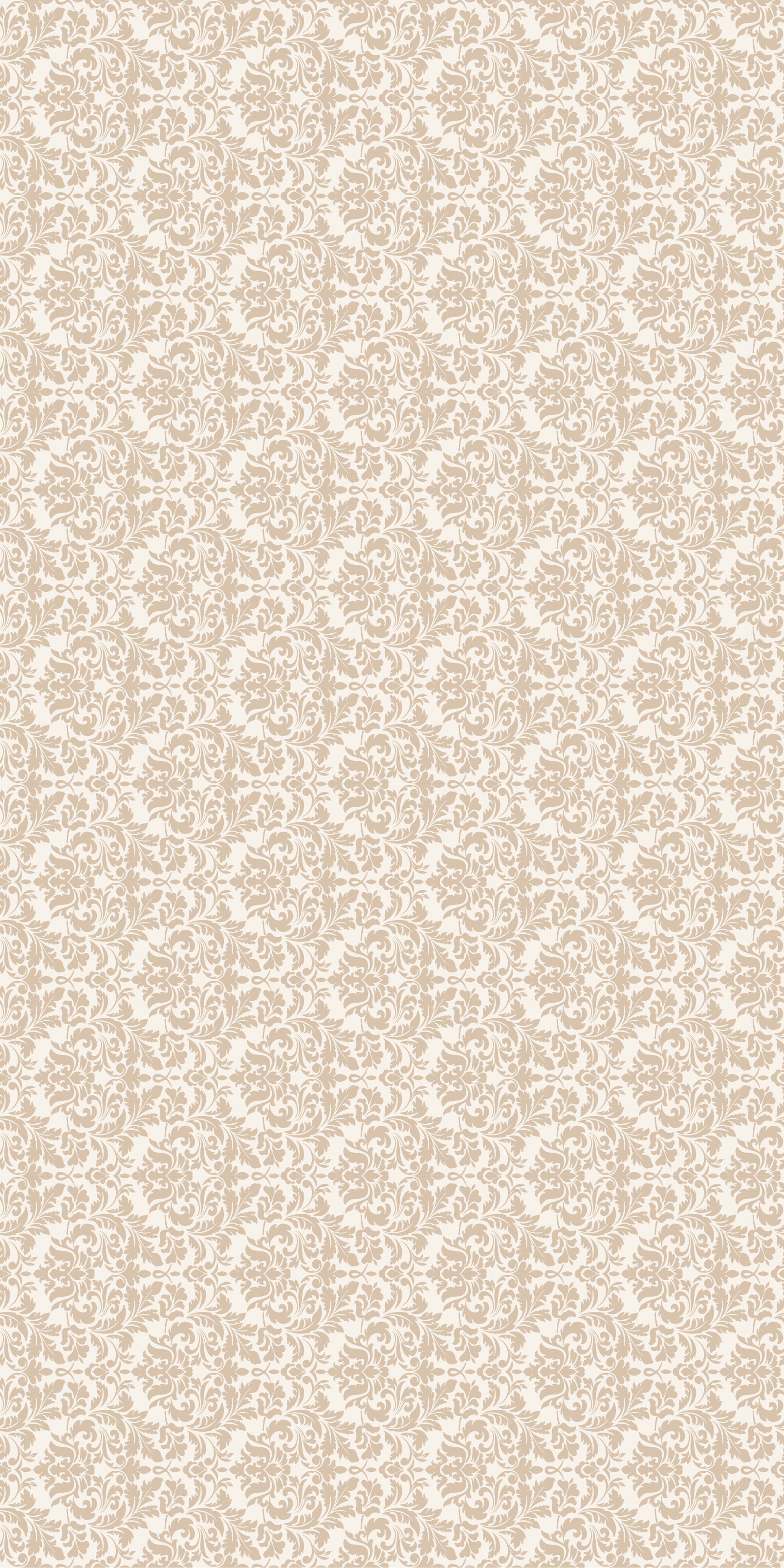 Vinyl tæppe beige antik lys beige mønster - TenStickers