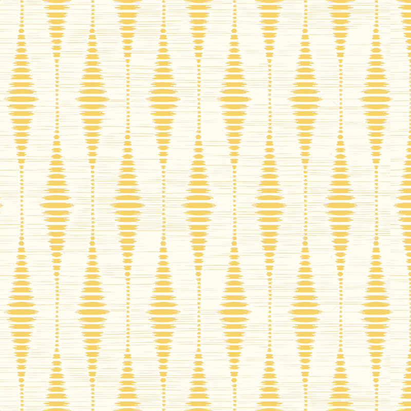 Vinyl tæppe gul rabaul ikat - TenStickers