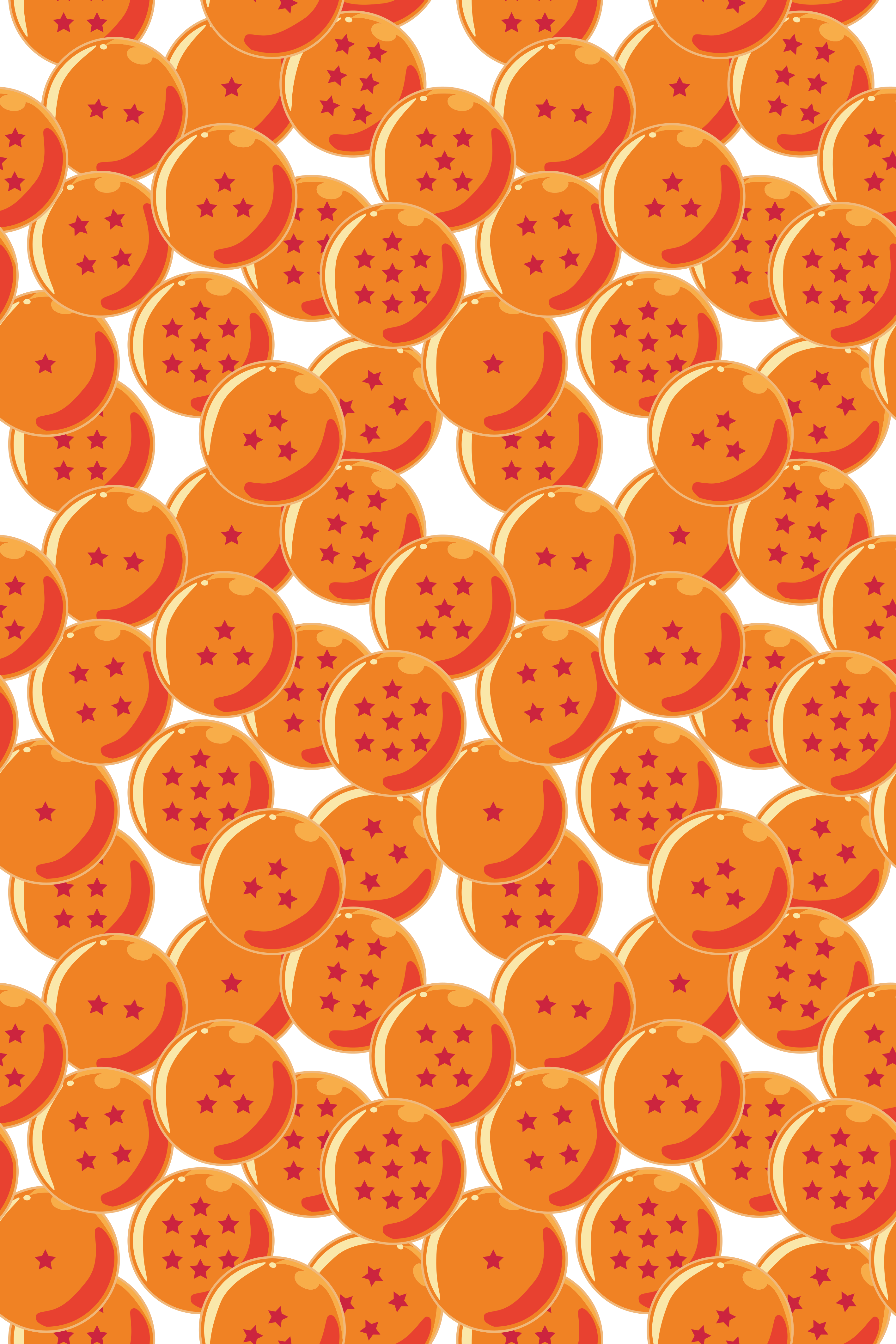 Orange vinyl tæppe dragebolde - TenStickers